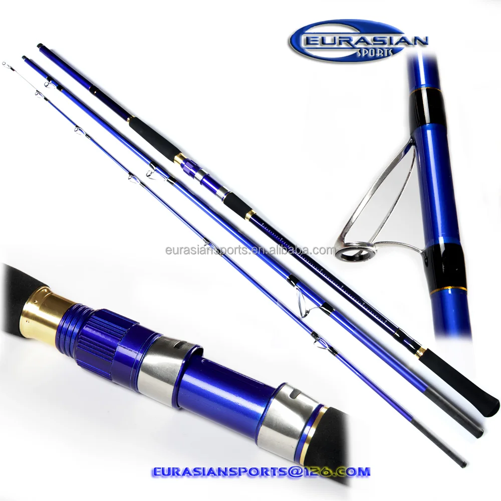 

100-200g 4.20m,3pcs,wholesale cheaper low price graphite weihai fishing rod factory OEM Carbon surf casting fishing rod