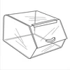 Acrylic bread roll or candy food Bin box With Lid, acrylic candy tube