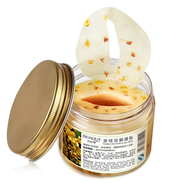 

OEM ODM BIOAQUA nourishing Anti-Wrinkle crystal Golden Osmanthus Eye Mask for eye