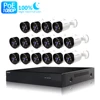 loosafe 2mp warm color H.265X Audio Colorful Picture Camera waterproof 16ch poe nvr kit security cctv camera