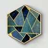 Abstract set 3pcs Hexagon Framed Picture Canvas Art in bulk for wall decoration