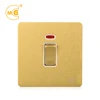 Screwless flat plate wall 20A DP switch with indicator