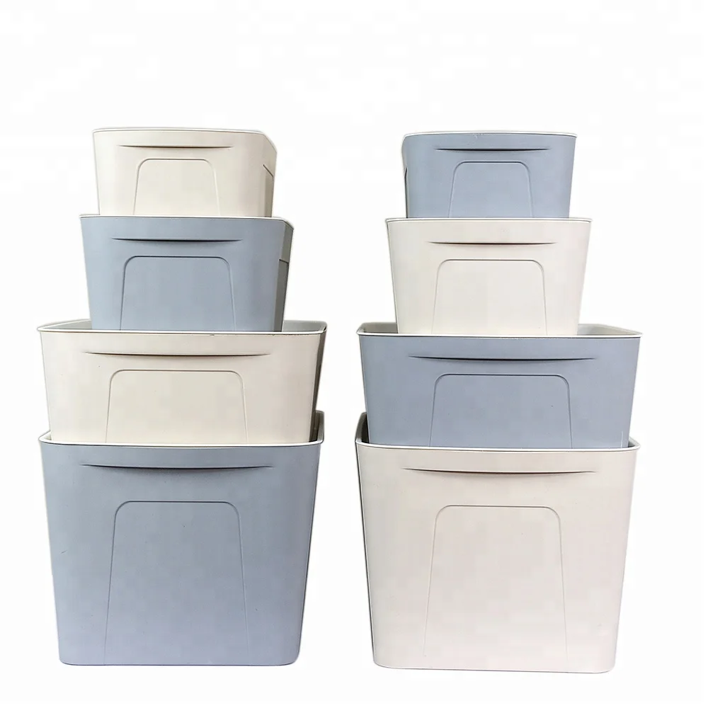 

BJ MC clothes basket clear storage containers, Grey beige and customized