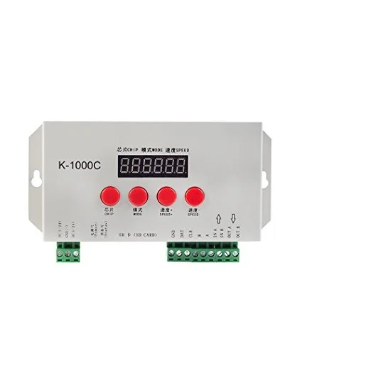 Hot sale K-1000C(T-1000S updated) RGB controller for WS2812B WS2813 WS2811 WS2801 Led strip 2048 Pixels with factory price