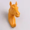 Resin artificial horse head decorative coat hooks