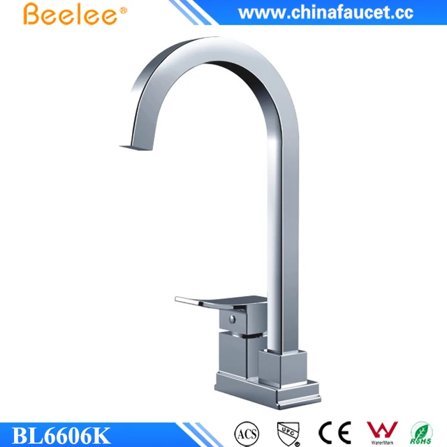 beelee <strong>kitchen</strong> faucet brass water sink faucet with dual hole