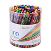100 Colored For Adults Coloring Books Drawing Art Gel Ink Pen