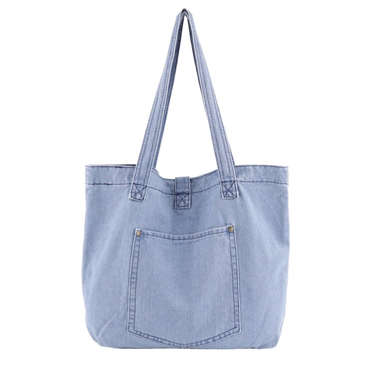 

Womens Soft Jeans Cloth Bags Casual Handbag Tote Simple Bags