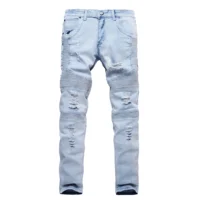 

C41801 2020 new style high quality Stitching stretch pencil pants