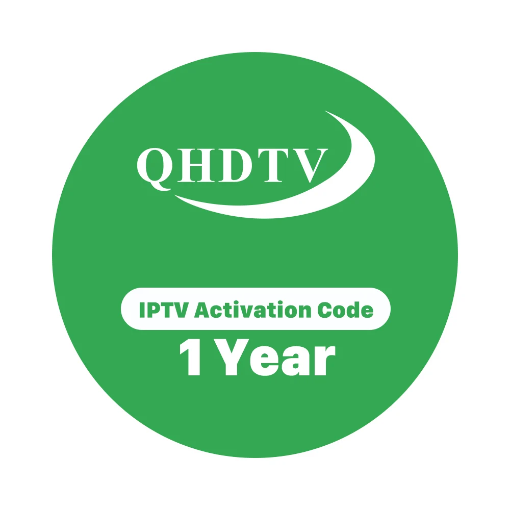IPTV 1 Year Subscription QHDTV Code Abonnement Arabic IPTV French Europe Belgium Spain Netherlands for Android TV Box
