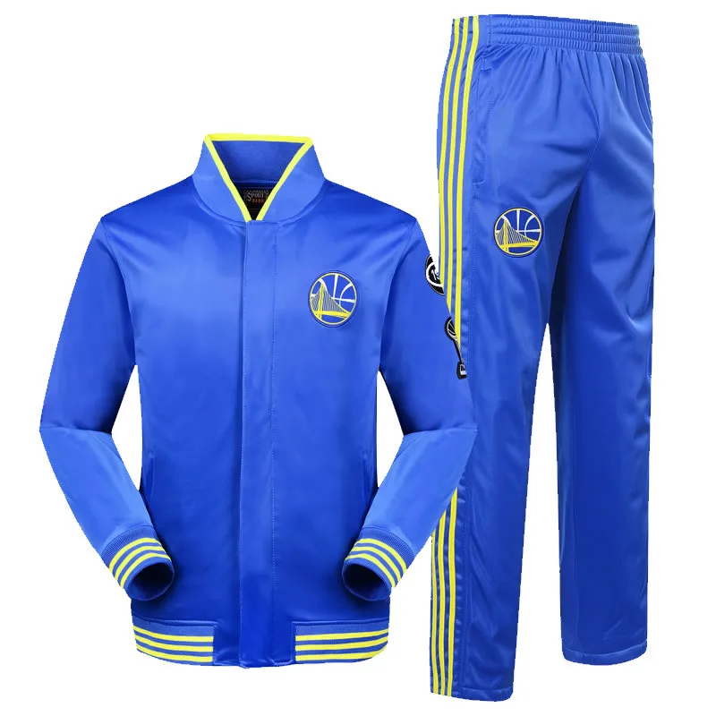 

Men's polyester long sleeve basketball tracksuit, Black,nave blue, blue, purple
