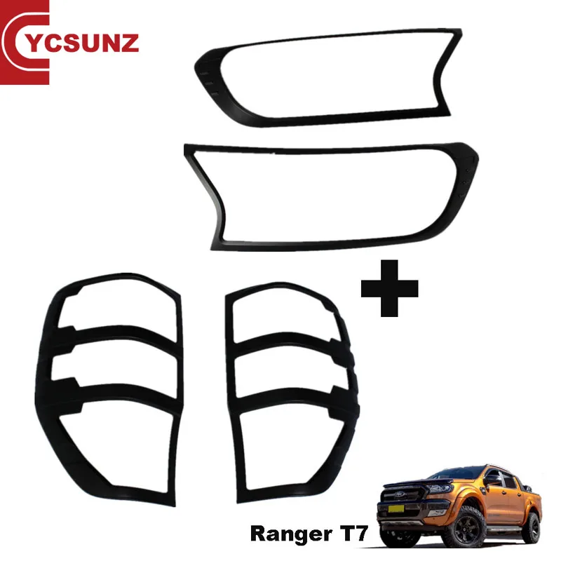 MATTE BLACK /"STOP/" THIRD BRAKE LIGHT LAMP FOR NEW FORD RANGER T6 2012-2014 V.3
