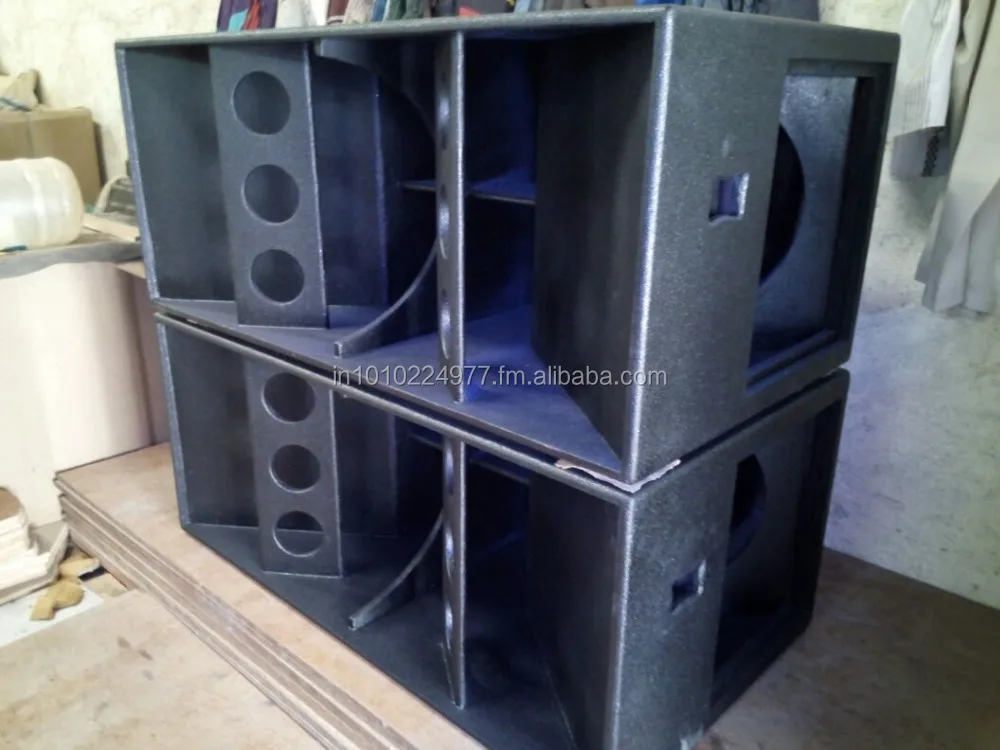 Dual 18 Bass Horn Loaded Empty Cabinet
