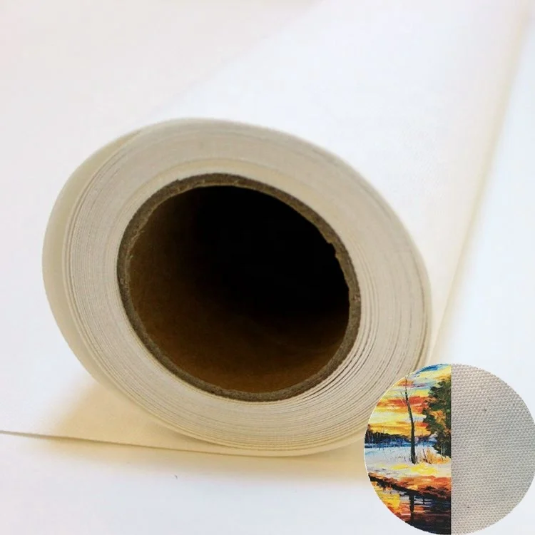 
Solvent based blank 380gsm polyester and cotton blend printing inkjet canvas 