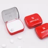 Factory Price Candy Mints Rectangular Small Mini Embossed Metal Tin Box With Hinged