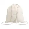 Custom Color Standard Size Cotton Jute Eco Soft Drawstring BackPack For Market Bag Shopping
