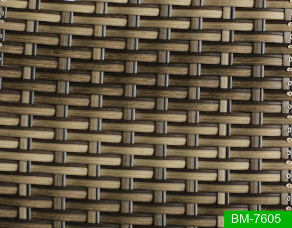 Mix Color Uv Resistant Synthetic Stripe Pe Rattan Wicker Material