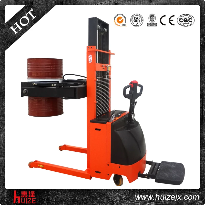 600kg 1600mm Manual Clamp And Rotation Electric Drum Clamp Forklift