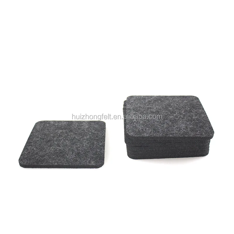 Plastic felt pad for coaster