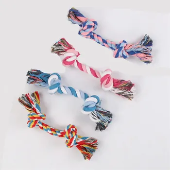 大小規模犬プレイ色ダブルノット手作り綿ペットのロープのおもちゃ Buy ペットのロープのおもちゃ 手作りペットのおもちゃ 犬のロープのおもちゃ Product On Alibaba Com