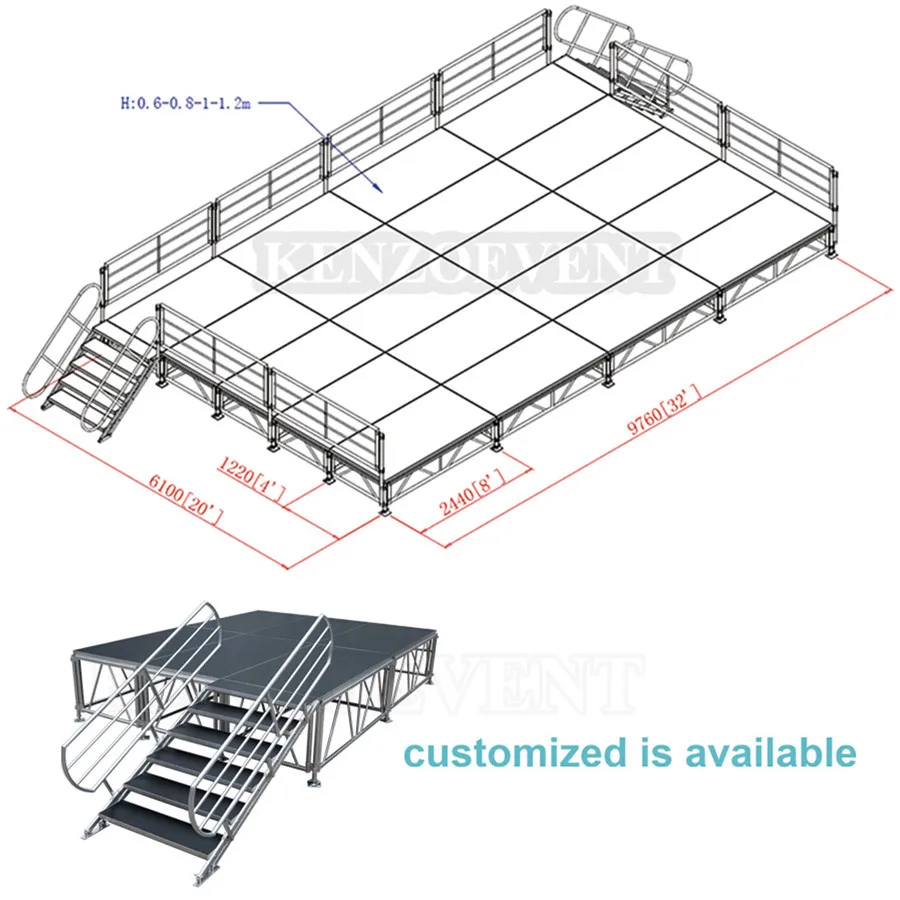 aluminum portable stage31
