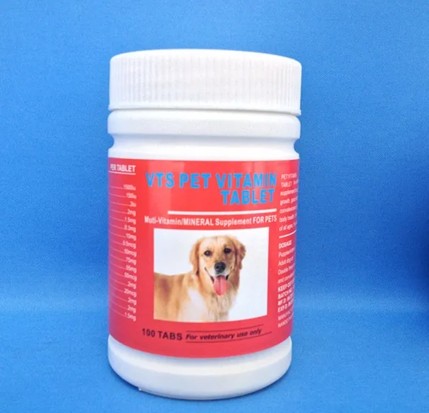 
Dogs supplement multivitamin and minerals in bottle 