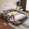 new design home furniture bedroom tatami bed set design with music led light safe box bluetooth massage speaker locker cabinet