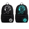 Fashion Custom Travel Luminous Anti-theft USB Student School Backpack