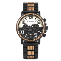 

2019 bobo bird Handmade men wood watch with Timepieces Chronograph Quartz Watch