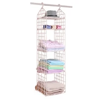 

storage rack hanging closer plastic hanging closet storage shelf rack organizer plastic