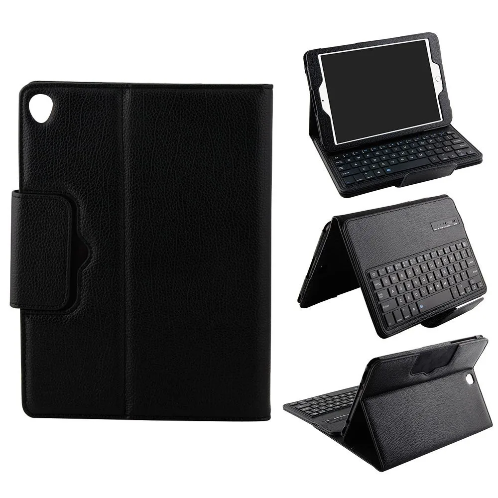 For Ipad Pro 10.5 Keyboard Case,Pu Leather Smart Cover Wireless Tablet