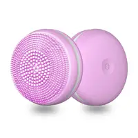 

New Product 2020 Custom Mini Beauty Rechargeable Facial Washing Sonic Electric Silicon Face Cleansing Brush