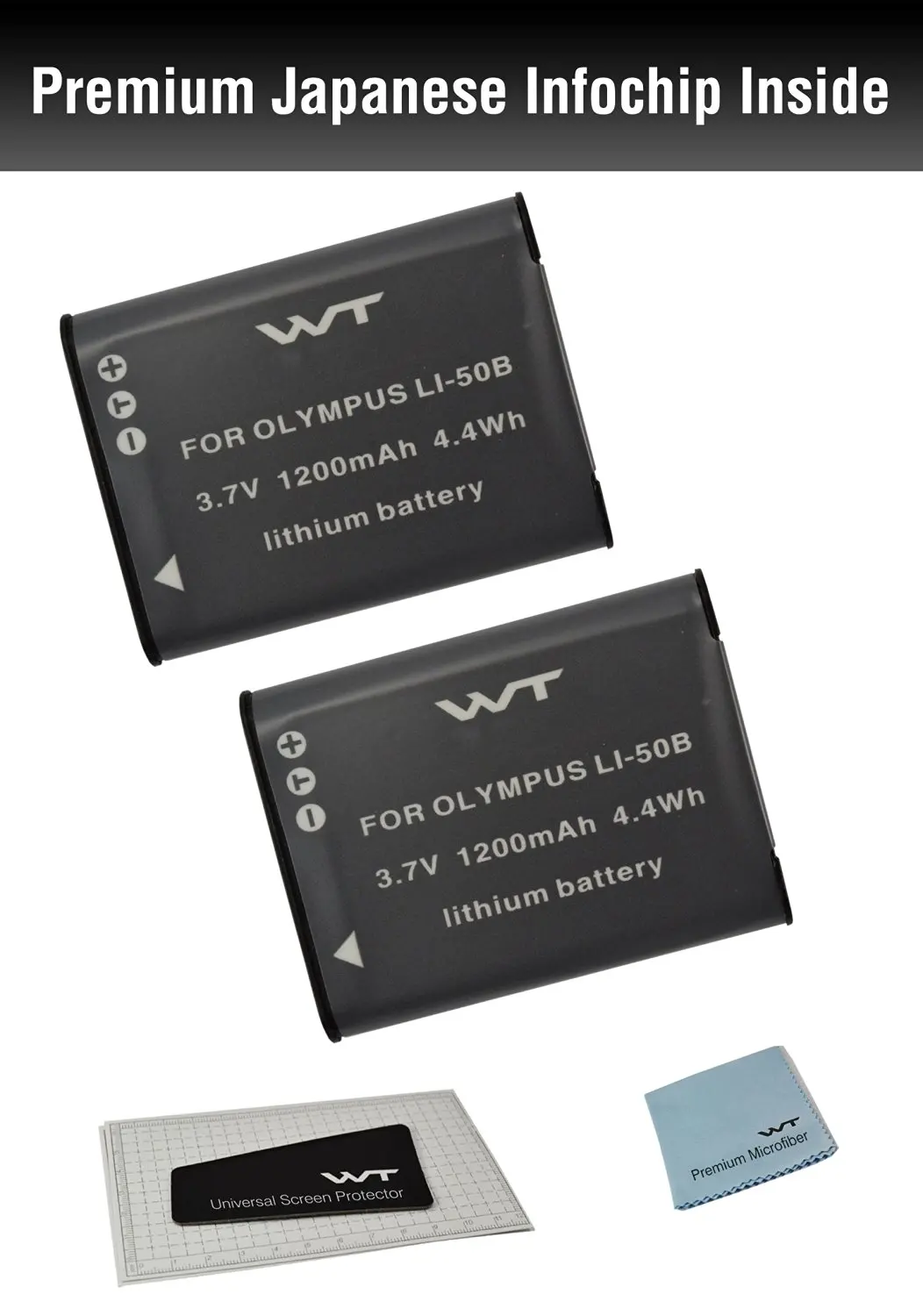 Get Quotations · (2pack) WT Nixxell Battery for Olympus LI-50B ,LI-50C and