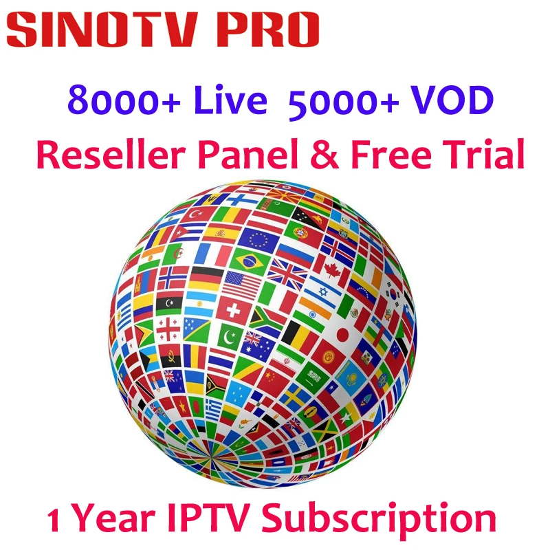 

Sinotv Pro IPTV Europe Full HD Channels 4K IPTV 8000+ Live 5000 VOD 1 Year IPTV Code Swedish Channels Israel Hebrew Arabic TV