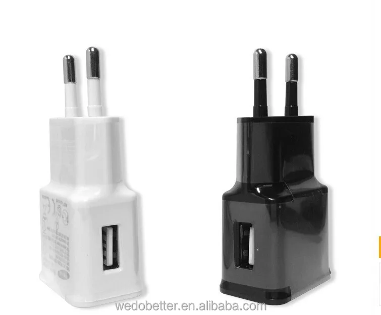 

2 Dual USB Ports EU Wall Charger Adapter Micro USB Plug for Samsung Galaxy, White;black