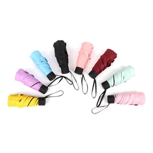 Image of Factory Price Customized Colorful Mini 5 Folding Pocket Umbrella