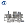 GMP standard Stainless Steel Electric Heating Liquid Mixing Tank With Agitator,Price Of Liquid Soap Making Machine
