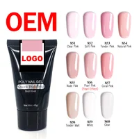 

OEM Customized Logo Private Label Newest Nail Art Products Venalisa 45g Soak Off French nails Extend Builder Acrylic Poly Gel