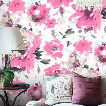 インク染料ピンク花壁紙 Buy ピンクの花の壁紙 Product On Alibaba Com