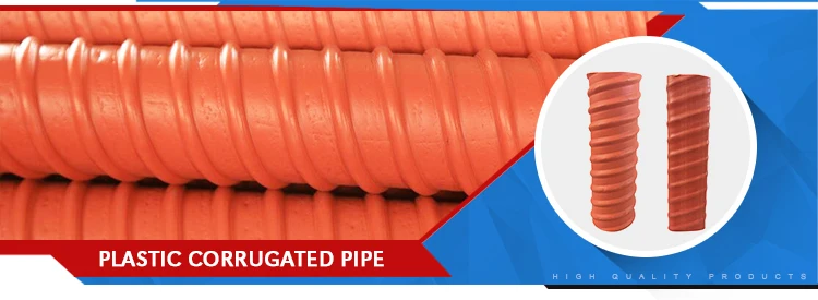 Factory Supplier building materials round prestressed plastic corrugated duct