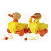 Duck shape with sound early learning Drag educational wooden toy