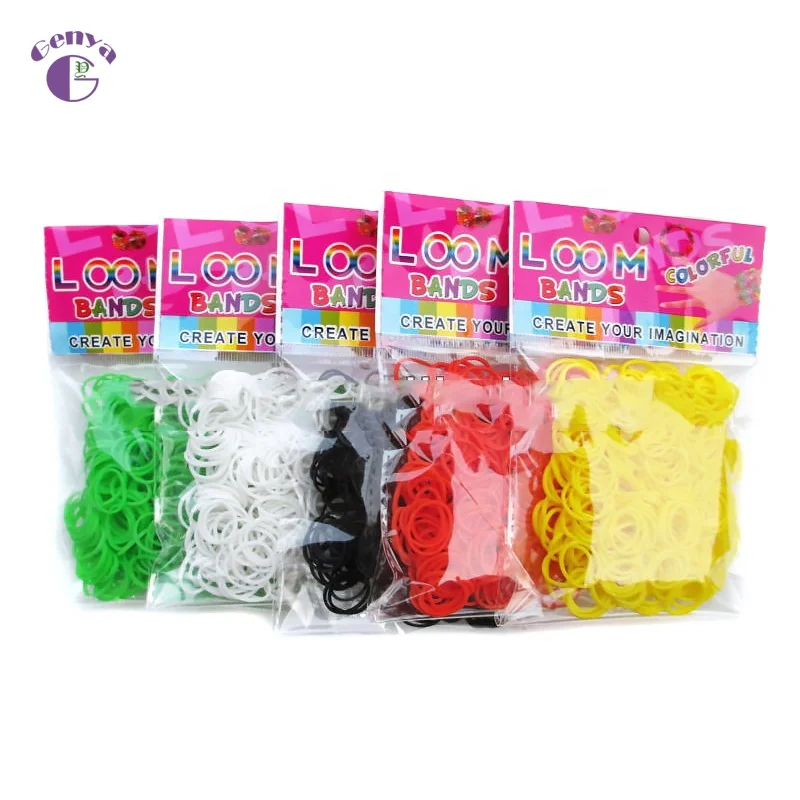 

Genya fashion colorful DIY loom bands kids woven elastic band hair elastics hair ties