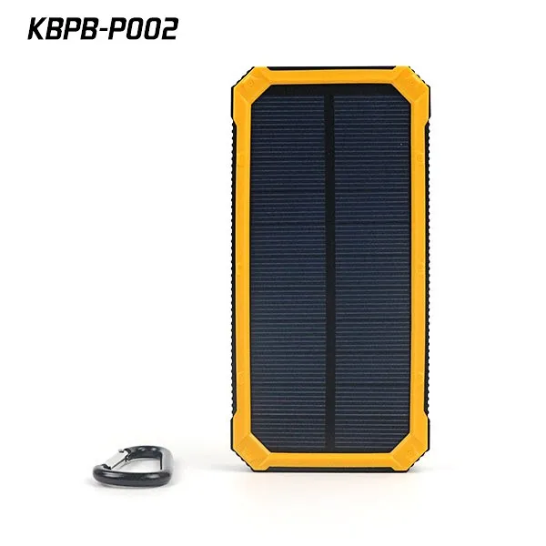 

High capacity 20000mah traveling solar power bank back side with 6pcs LED light for outdoor P002