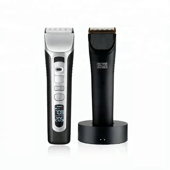 Best Rechargeable Ceramic Cutter Head Lcd Hair Clipper With 2