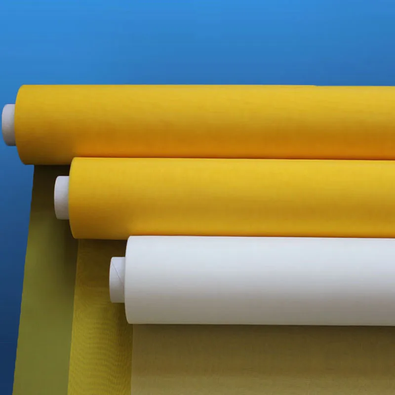 
white yellow 80 100 110 120 135 150 160 180 195 200 250 300 mesh nylon polyester silk screen printing mesh for screen printing 
