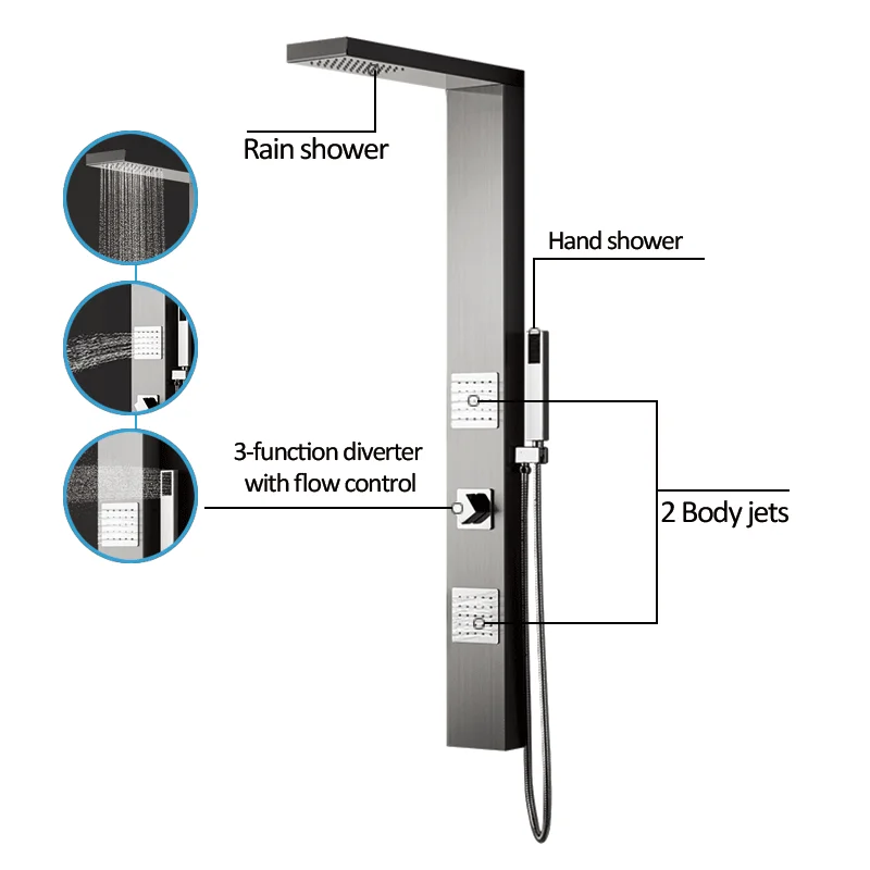 S057 Douche Golden German Faucet Brands Safety Shower Eye Wash