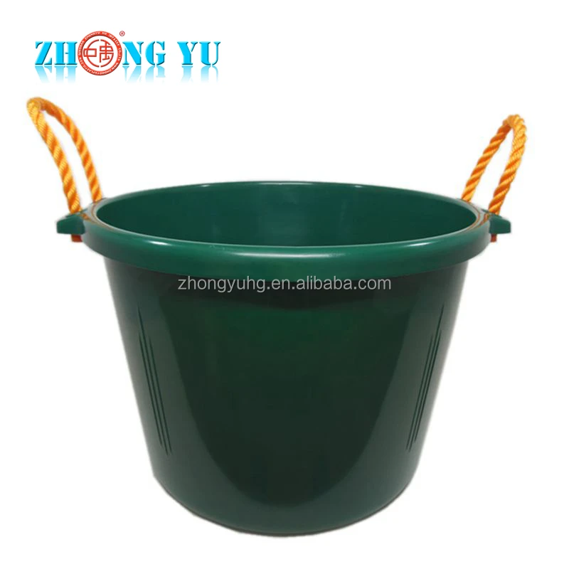 Factory Wholesale Large Manure Bucket Rope Handle Muck Bucket Heavy