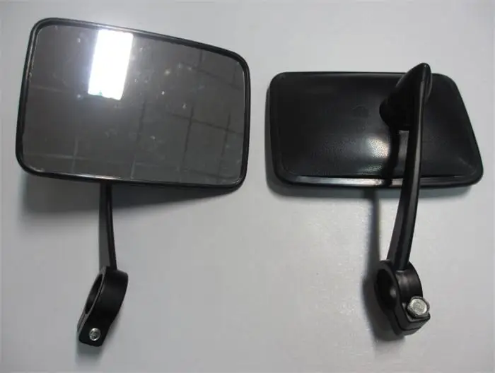Black metal cover MZ & SIMSON motorcycle side mirror