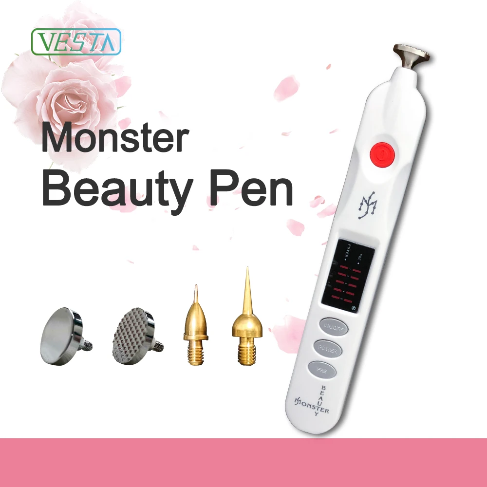 

2019 Vesta Eyelid lifting monster plasma pen needles For Mole,Tattoo, Skin Tag Removal Pen, Black,white,