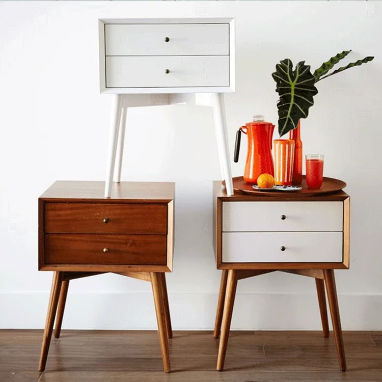 Colorful nightstand modern bedroom furniture from Foshan factory good quality competitive price side combinate